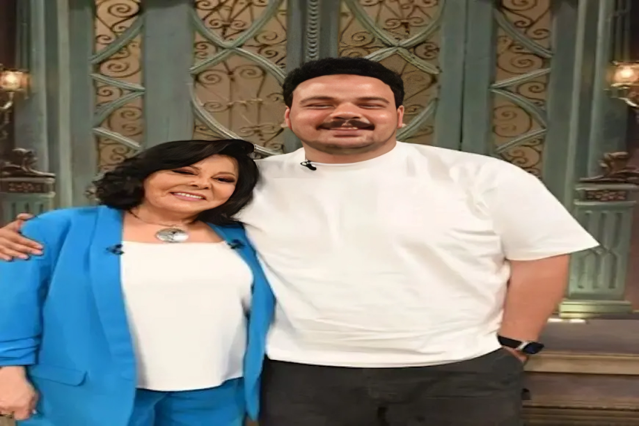 مصطفى غريب أثناء استضافته في برنامج "صاحبة السعادة" مع إسعاد يونس