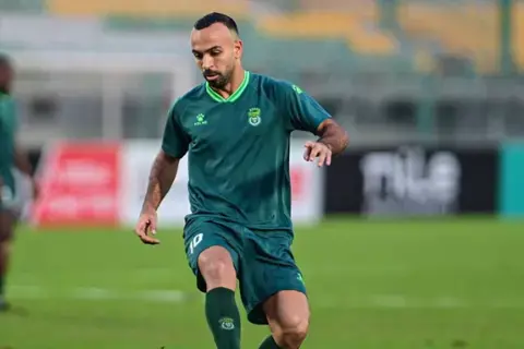 محمد مجدي أفشة خلال فترة إعارته إلى الاتحاد السكندري