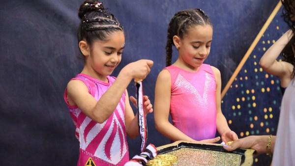 كارما العراقي تحتفل بذهبية بطولة الجمهورية للجمباز