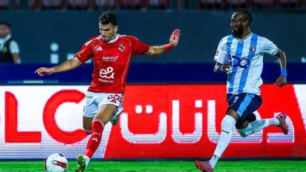 مباراة الأهلي وبيراميدز في الدوري المصري الممتاز على ستاد الدفاع الجوي