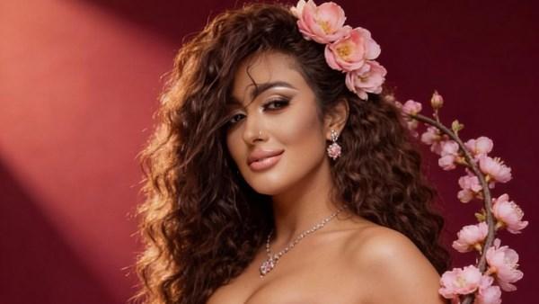 الفنانة ندى بهجت في كواليس مسلسل البخت أثناء تجسيد شخصية درامية معقدة