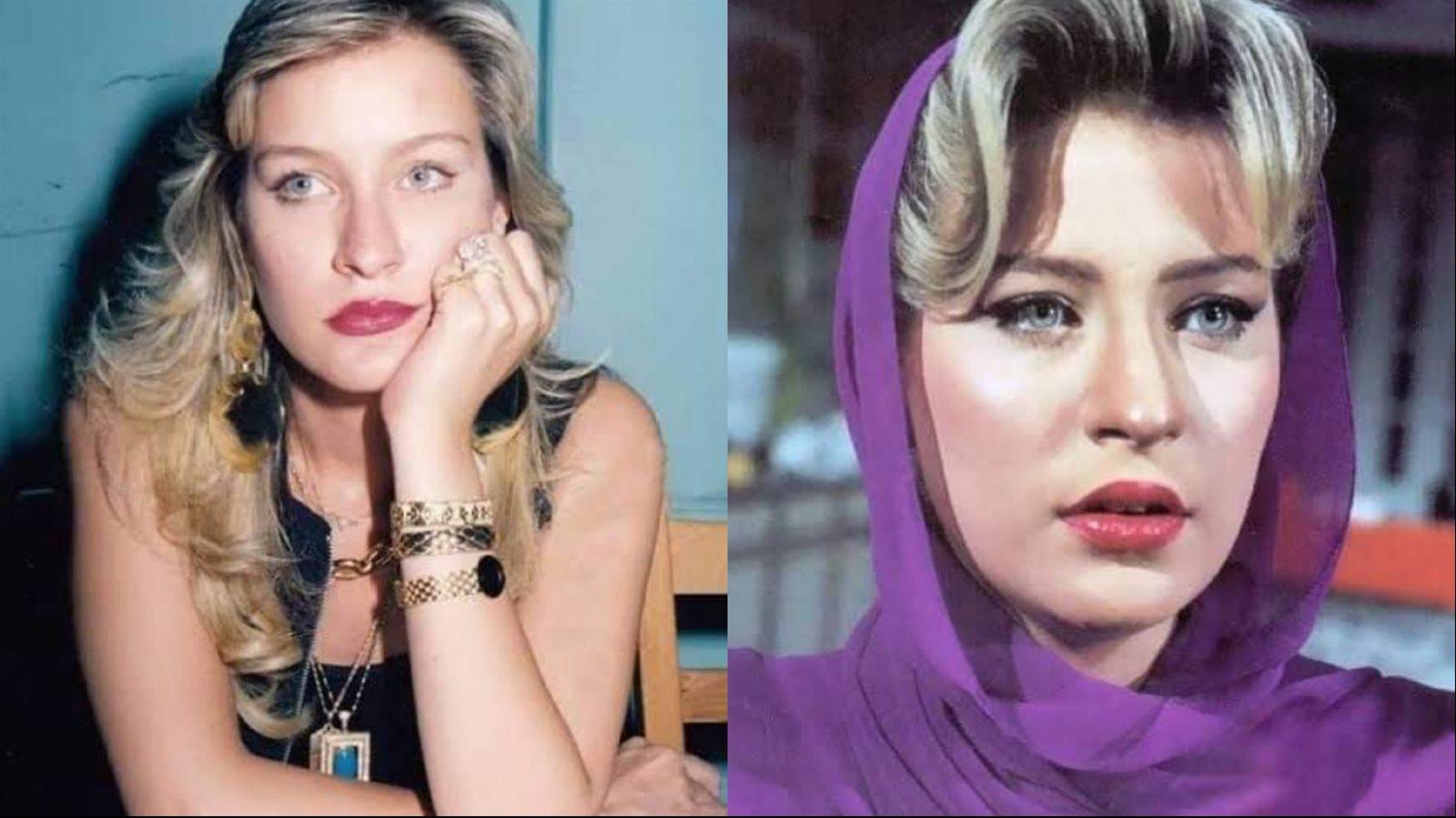 صورة الفنانة الراحلة شيرين سيف النصر بإطلالة كلاسيكية