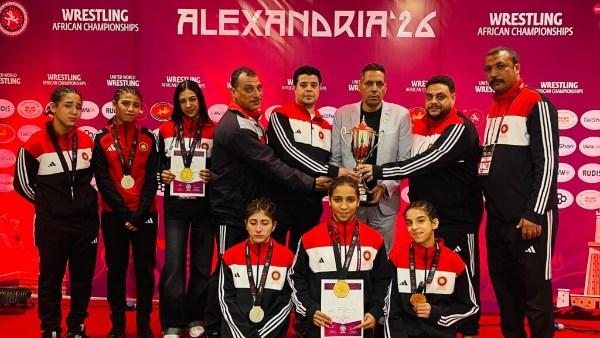 منتخب مصر للمصارعة النسائية تحت 17 سنة يتوج ببطولة أفريقيا