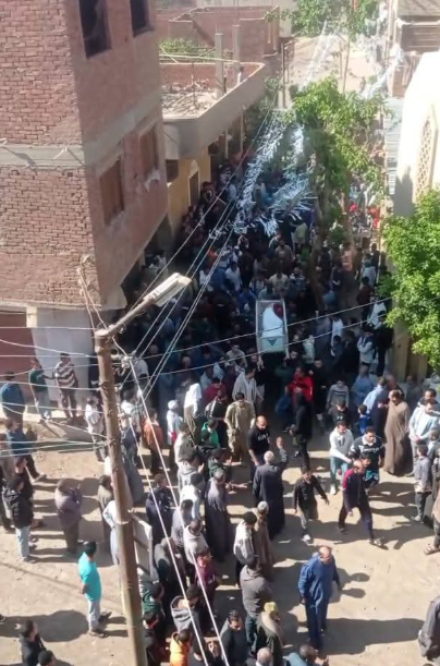 جنازة شقيقين ضحايا حادث طريق بنها الحر في المنوفية