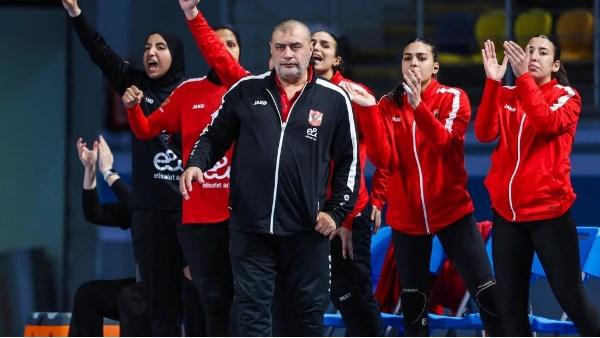 مدرب سيدات يد الأهلي محمد عادل يتحدث بعد التتويج بكأس مصر