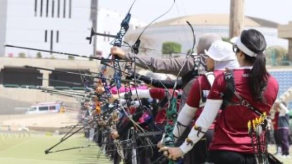 منافسات بطولة الجمهورية للقوس والسهم خارج الصالات في استاد القاهرة الدولي