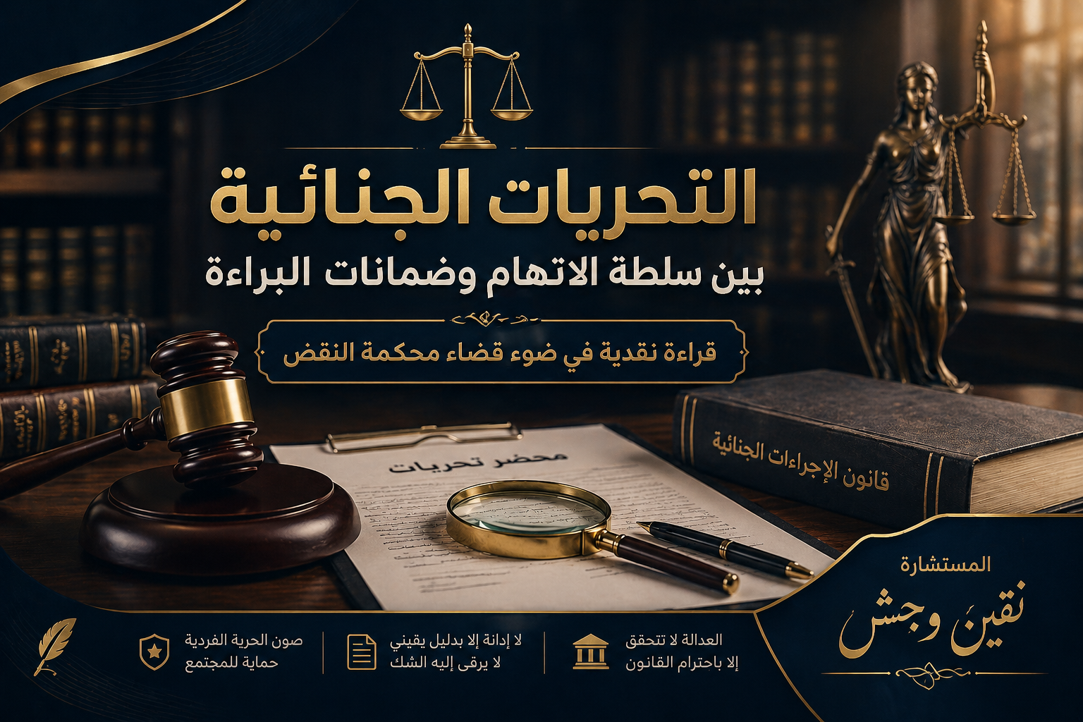 التحريات الجنائية بين سلطة الاتهام وضمانات البراءة