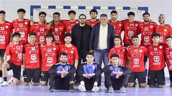 منتخب مصر لكرة اليد 2008 يحتفل ببرونزية البحر المتوسط