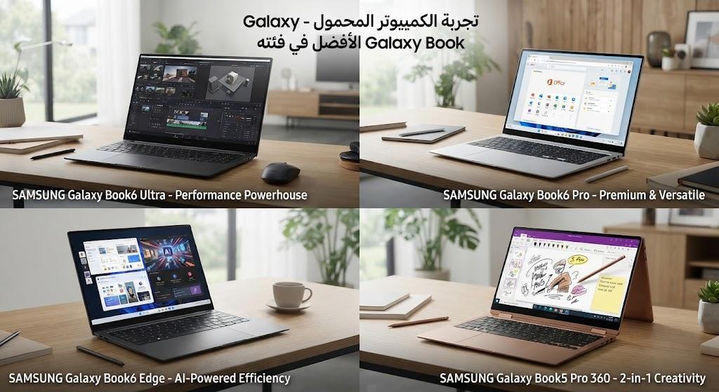 Galaxy Book6 Pro وEdge وBook5 Pro 360 وUltra 2026