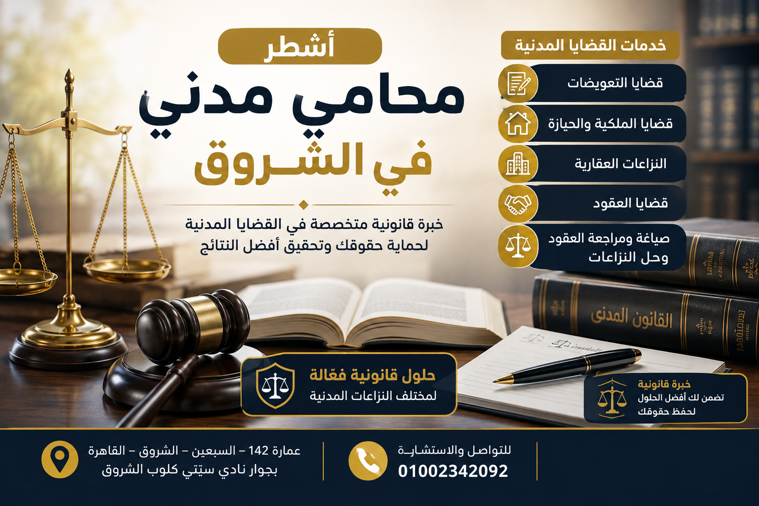 أشطر محامي مدني ف الشروق
