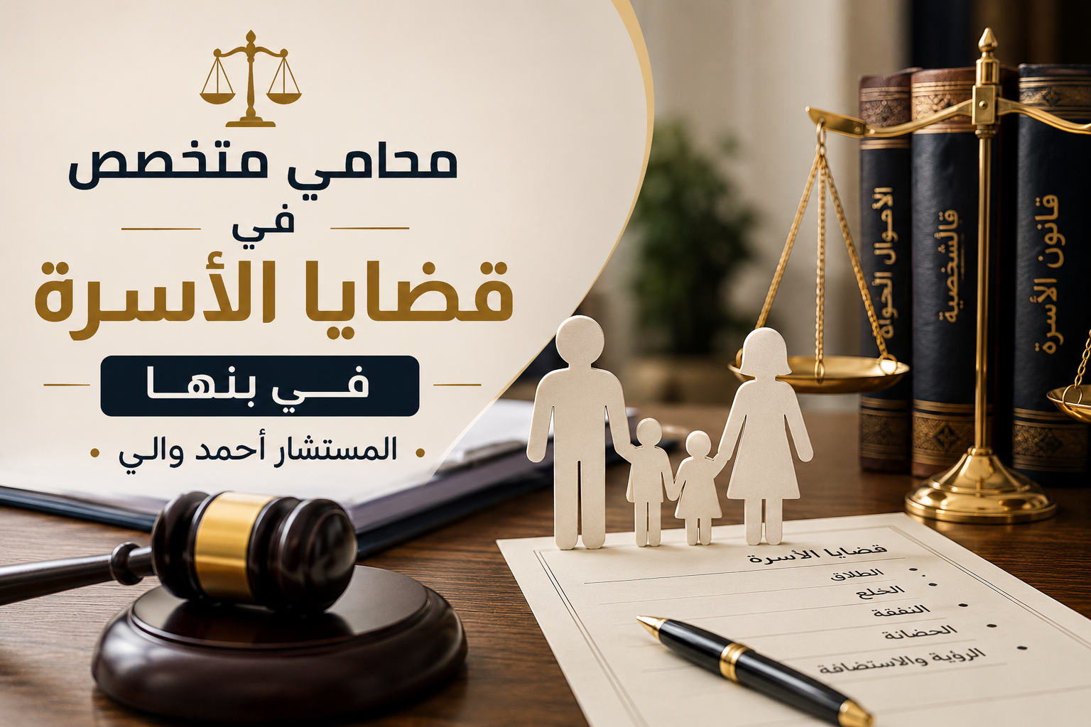 محامي متخصص في قضايا الأسرة في بنها