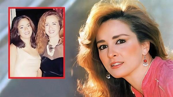 ظهور نادر لياسمين سيف الله أبو النجا مع والدتها الفنانة نجلاء فتحي في لقاء تلفزيوني قديم