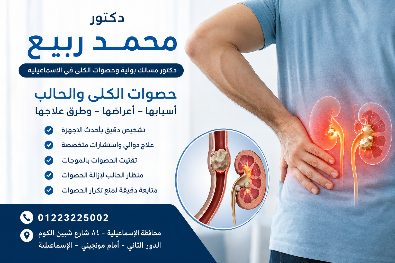 دكتور محمد ربيع دكتور مسالك بولية وحصوات الكلي في الاسماعلية