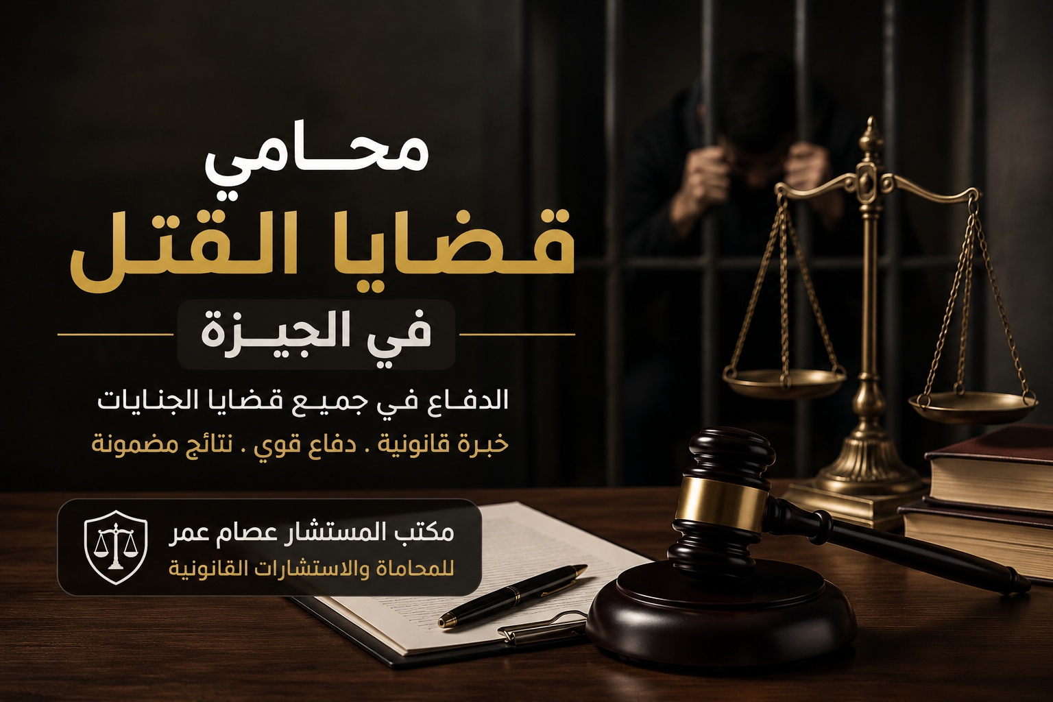 محامي قضايا القتل في الجيزة