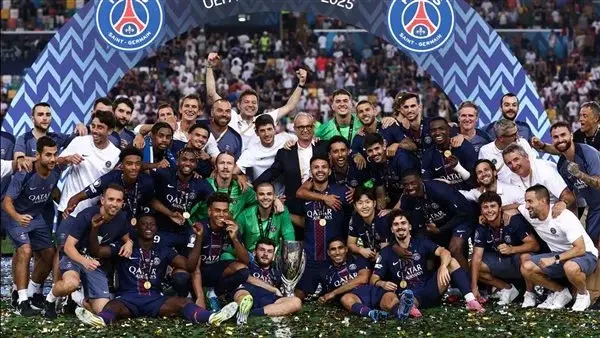 تتويج باريس سان جيرمان بكأس السوبر الأوروبي 2025