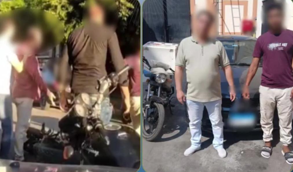 ملابسات فيديو مشاجرة مرورية بين قائدي سيارة ودراجة نارية بدائرة دمنهور