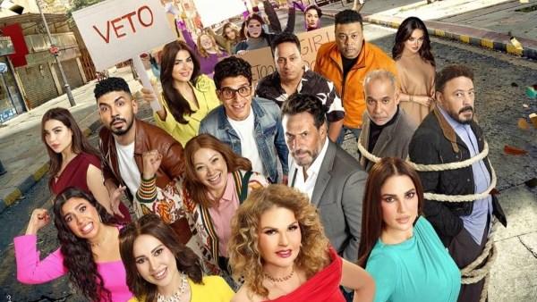 المنتجة ندى السبكي والنجمة يسرا في كواليس فيلم «الست لما»