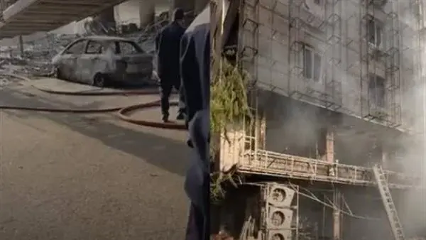 جانب من الحريق
