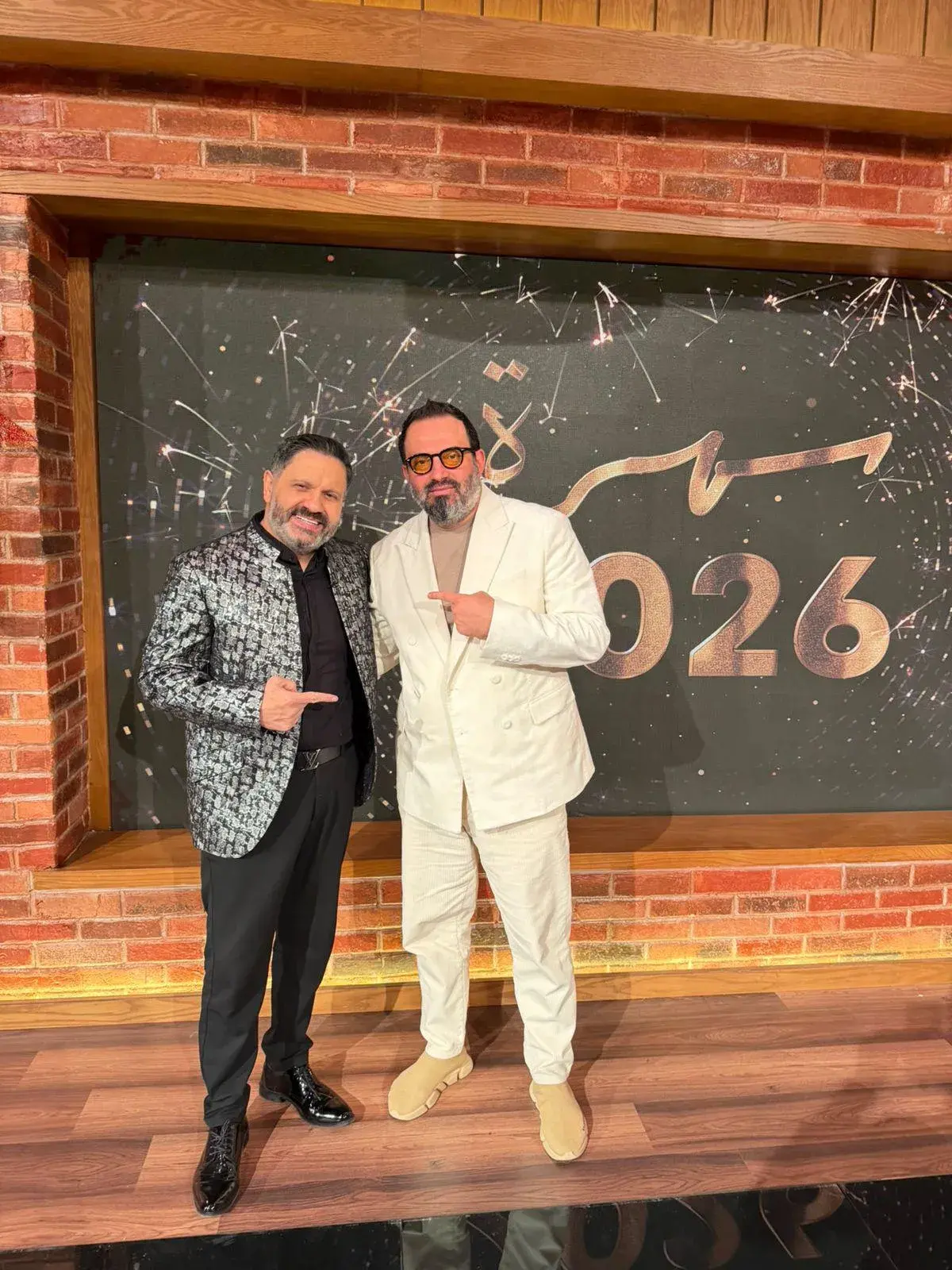 آلان مصطفى مع إدوارد في حلقة رأس السنة من برنامج القاهرة اليوم