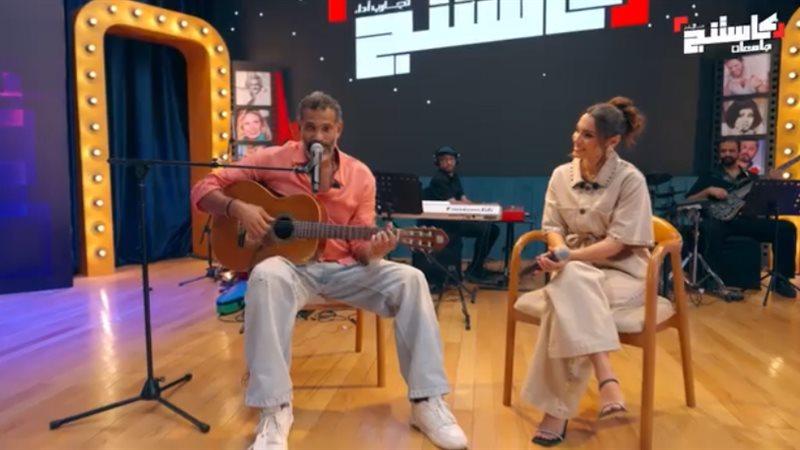 كارمن سليمان والمتسابقة حبيبة محمد في مشهد كوميدي ببرنامج "كاستنج 2" 🎭😂