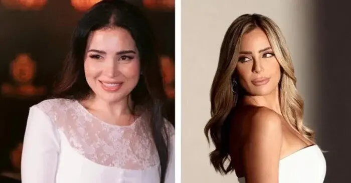 مي عز الدين وريم البارودي في لقطة تجمعهما خلال تحضيرات الأعمال السابقة أو خلف كواليس التصوير.