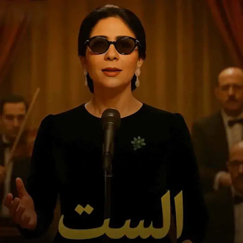 منى زكي في مشهد من فيلم "الست"، تجسد رحلة حياة أم كلثوم بحرفية عالية
