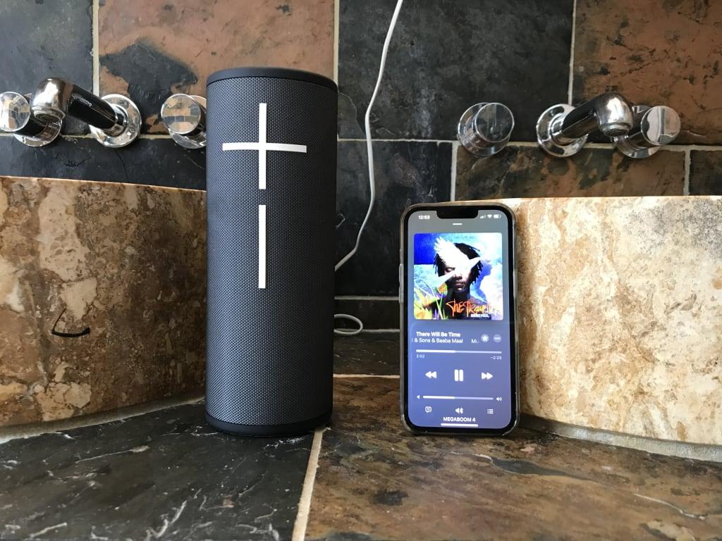 UE Megaboom 4 Portable Bluetooth Speaker — 360° immersive party sound with deep bass.