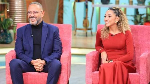 أشرف عبد الباقي وابنته المخرجة زينة عبد الباقي أثناء تصوير مسلسل "ولد بنت شايب