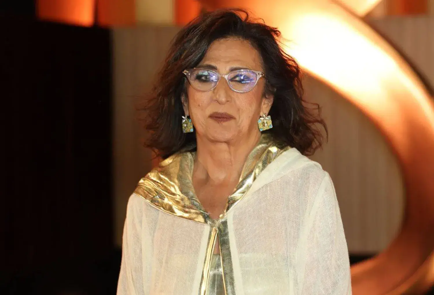 ماريان خوري خلال إحدى فعاليات مهرجان الجونة السينمائي مع فريق العمل