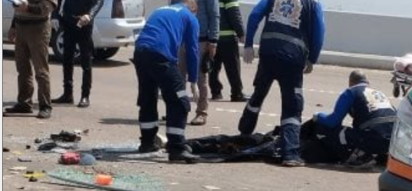 حادث تصادم بين سيارتين على طريق الأخماس بالمنوفية