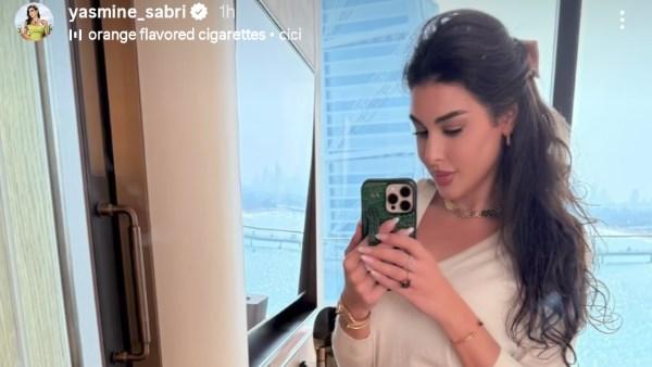 ياسمين صبري من كواليس تصوير فيلم نصيب في دبي