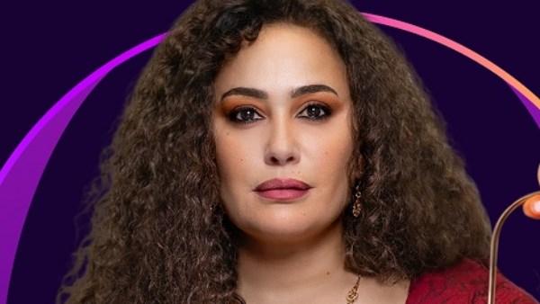 هند صبري في جلسة تصوير لمسلسل مناعة، تعبير عن القوة والصمود