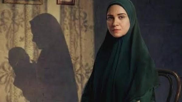 ريهام عبد الغفور في كواليس تصوير مسلسل "حكاية نرجس"