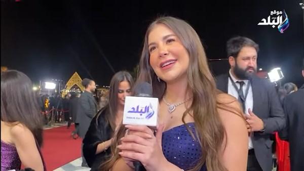 الفنانة ملك قورة خلال مشاركتها في حفل الإعلان عن مسلسلات رمضان 2026