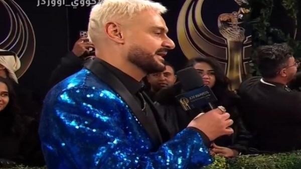 رامز جلال أثناء لقائه مع MBC مصر في حفل Joy Awards 2026، ويكشف تفاصيل مفاجأة برنامجه في رمضان 2026.