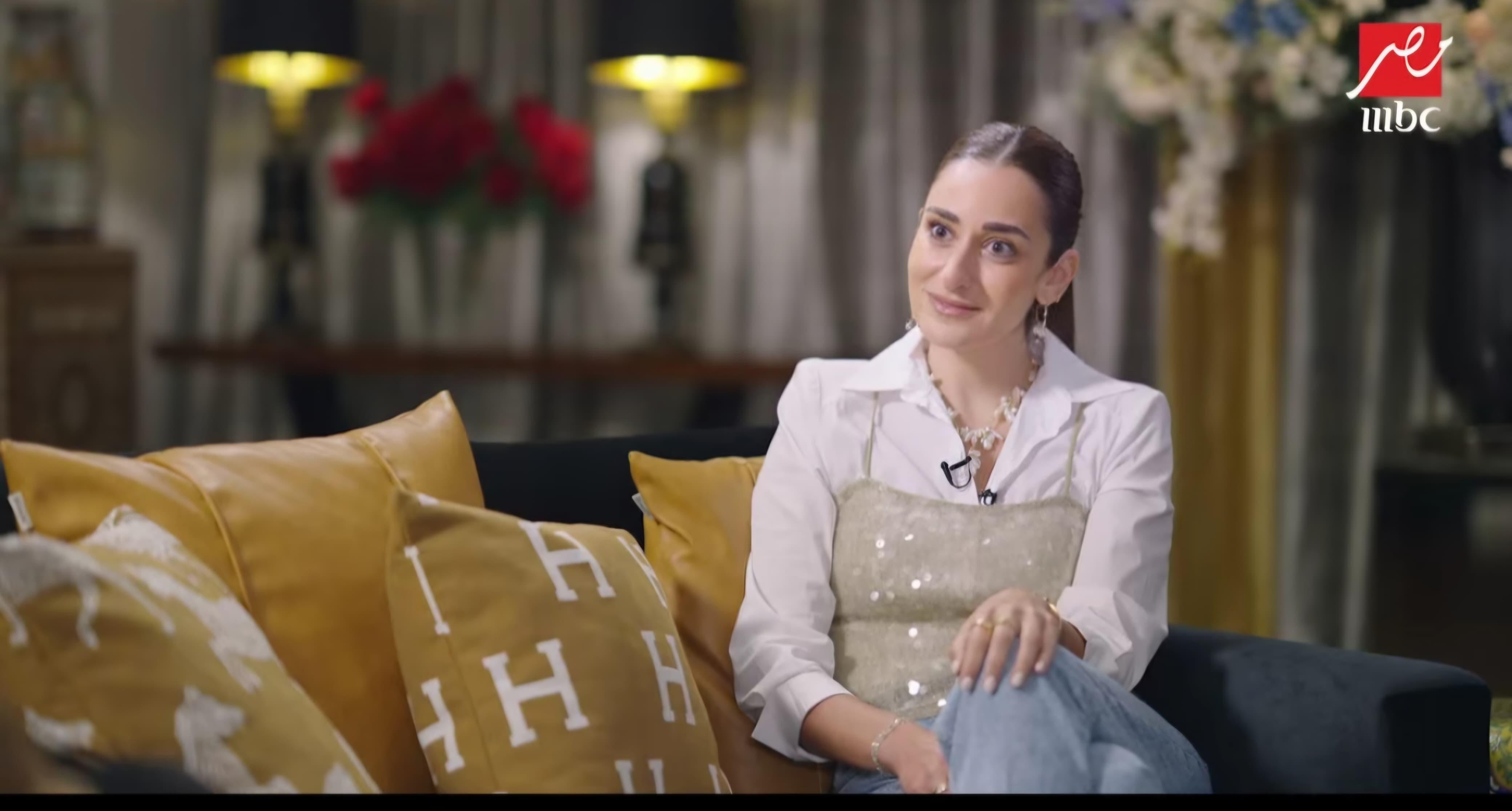 أمينة خليل خلال لقائها في برنامج عندك وقت مع عبلة على MBC مصر