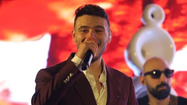 الشامي ونانسي عجرم أثناء حفل جوائز جوى أوردرز