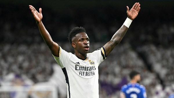 فينيسيوس جونيور لاعب ريال مدريد في مباراة الفريق