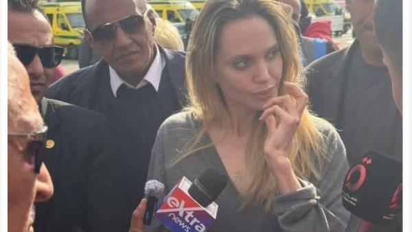 أنجلينا جولي في معبر رفح تدعو للتحرك الإنساني