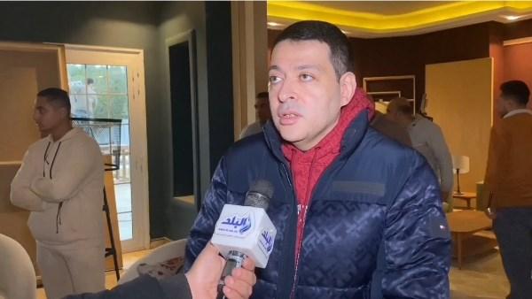 حسين محرم وفريق مسلسل "حق ضايع" خلال بدء تصوير العمل وعودة قطاع الإنتاج