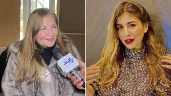 عبير منير وملك قورة في كواليس تصوير مسلسل "حق ضايع" خلال احتفالية بدء التصوير.