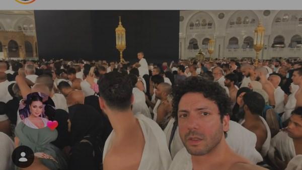 أحمد جمال سعيد أثناء أداء مناسك العمرة في بداية 2026