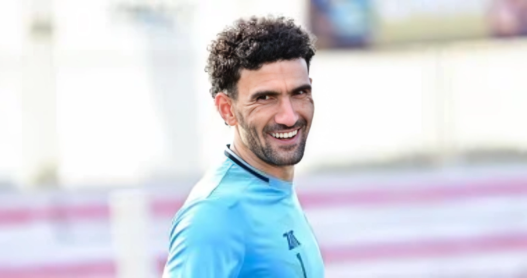 محمد عواد حارس الزمالك خلال مباراة