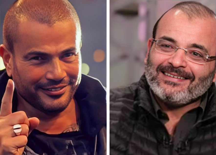 أيمن بهجت قمر وعمرو دياب من كواليس ألبوم ابتدينا