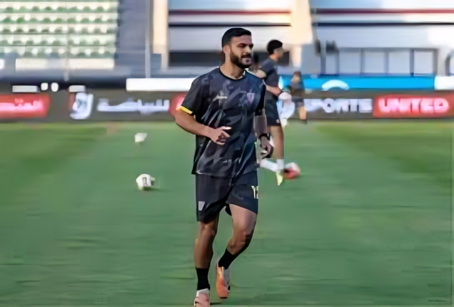 اللاعب حامد حمدان بقميص بتروجت