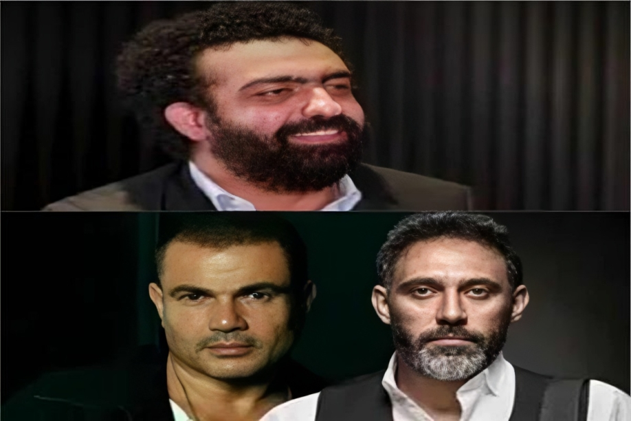 المخرج ماندو العدل والفنان عمرو مصطفى خلال تكريم فني محتمل