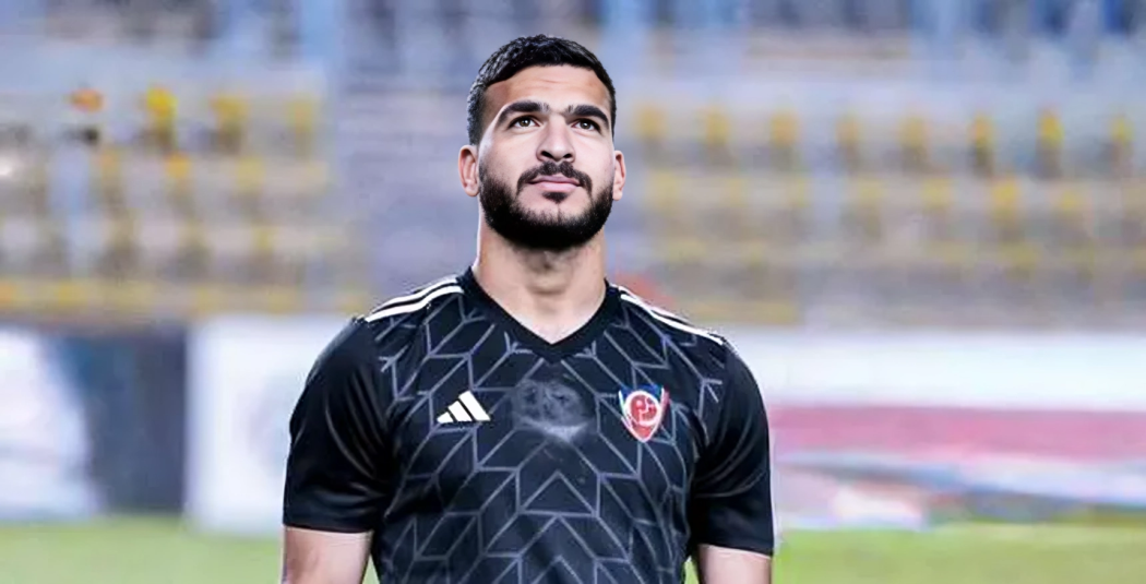 اللاعب الفلسطيني حامد حمدان بقميص بتروجت