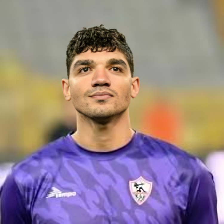 محمد صبحي حارس الزمالك خلال إحدمحمد صبحي حارس الزمالك خلال إحدى المباريات.ى المباريات.