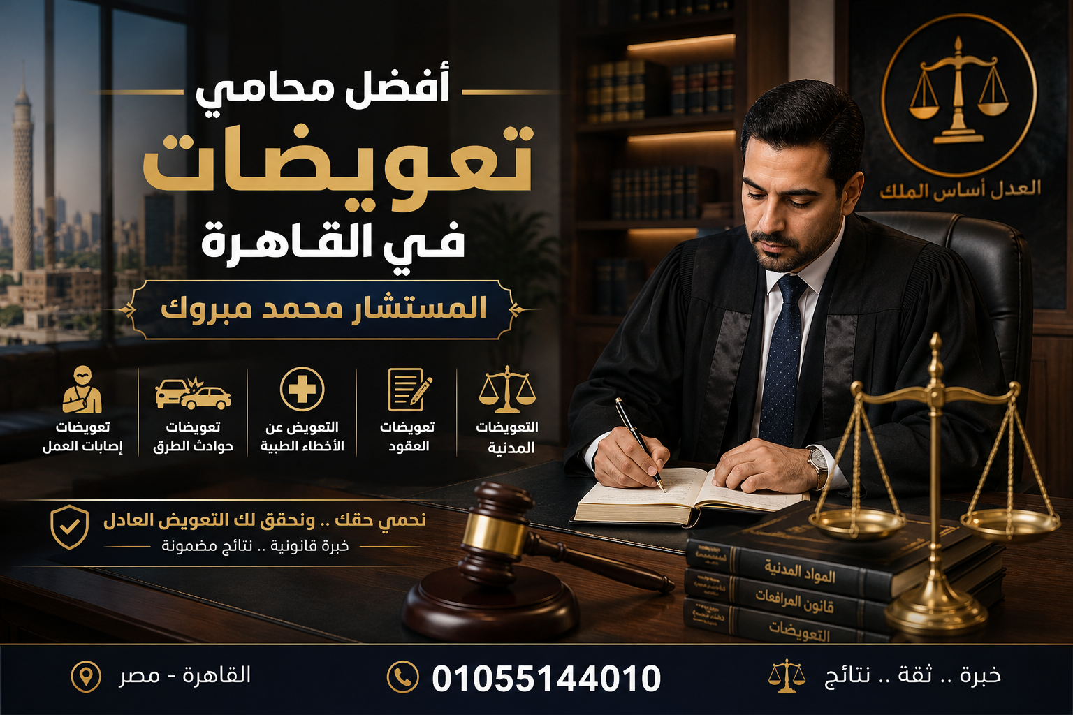 أفضل محامي تعويضات في القاهرة