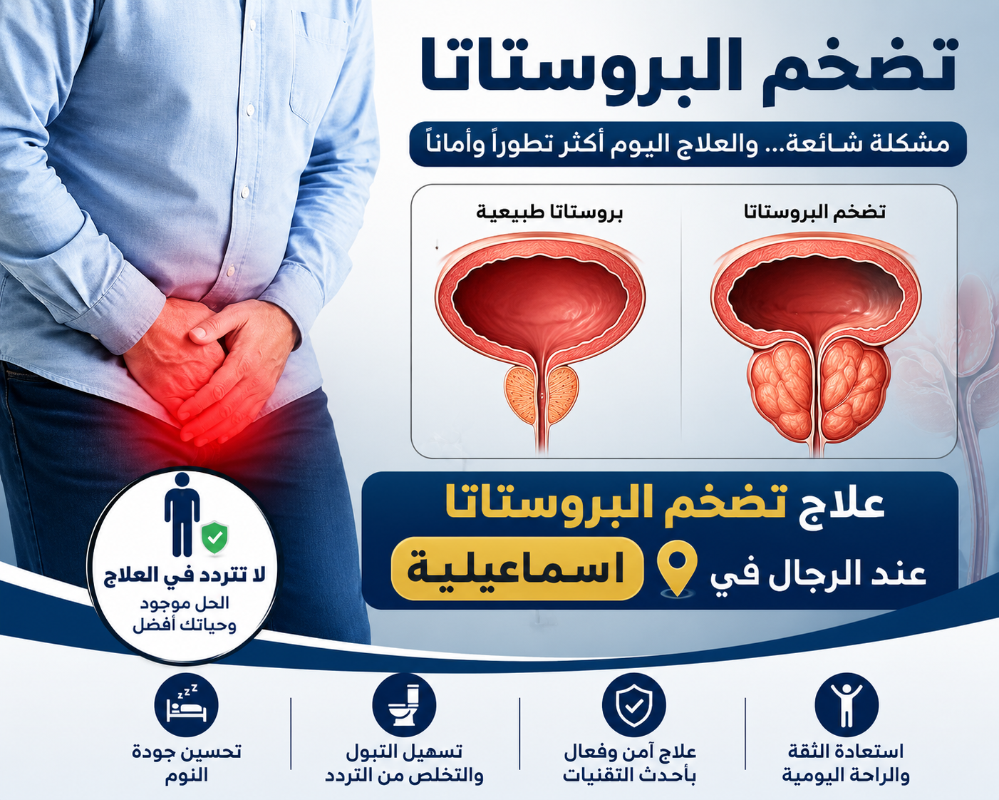 علاج تضخم البروستاتا عند الرجال